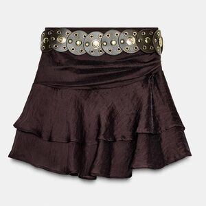 Zara Ruffled Skort with Belt – Size XS (NWT)